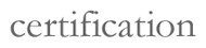 certification